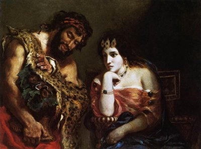 Cleopatra e il contadino da Ferdinand Victor Eugene Delacroix